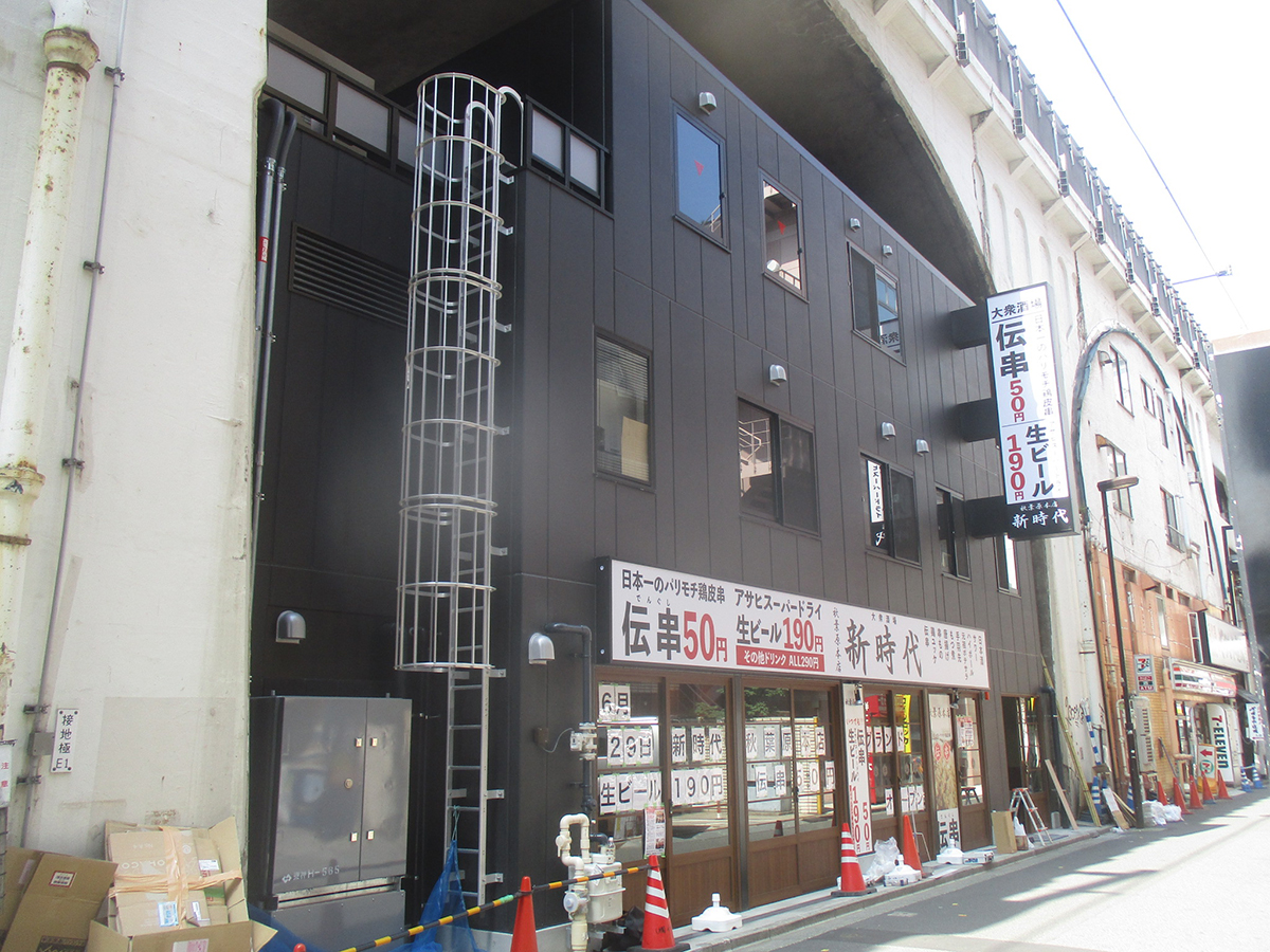 秋葉原駅・浅草橋駅間JR高架下店舗新築工事